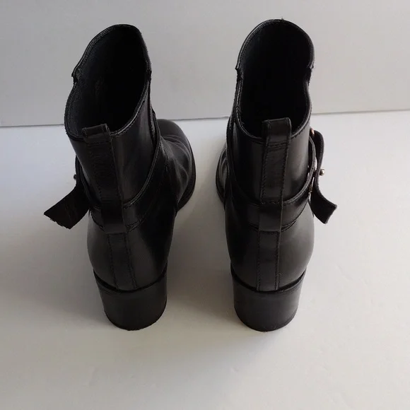 J.Crew Parker black leather ankle boots size 9 - Picture 4 of 10
